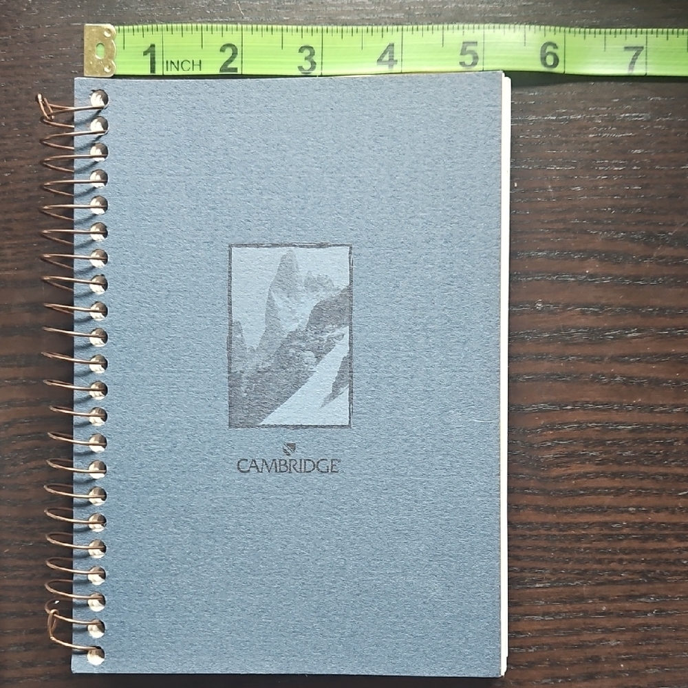 NEW. Cambridge Blue Spiral Notebook